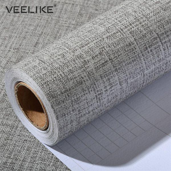 

linen pvc contact paper for kitchen cabinets home decor self adhesive wallpaper for bedroom decor living room wall paper