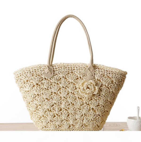 

designer-factory wholesale women handbag fashion woven shell straw bag delicate lace crocheted beach bag summer new stereo crocheted handbag