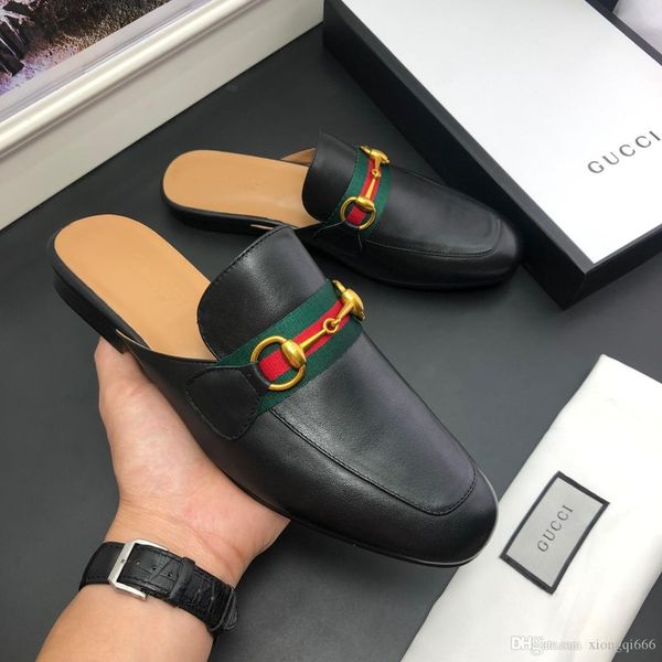 

stylish men's casual slippers, and comfortable wild casual shoes, with box, Red;white