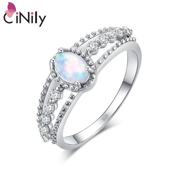 

cinily white fire opal oval stone finger rings silver plated clear zirconia filled ring luxury wedding engagement fully-jewelled, Slivery;golden