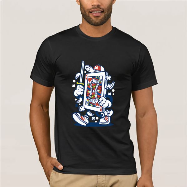 

fashion printed men's t-shirt short sleeve playing card men printing short sleeve tshirt trend