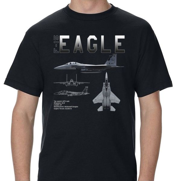 

fashion 2019 summer men's casual o-neck male & tees f-15 strike eagle schematic custom men's t-shirt men tee shirts
