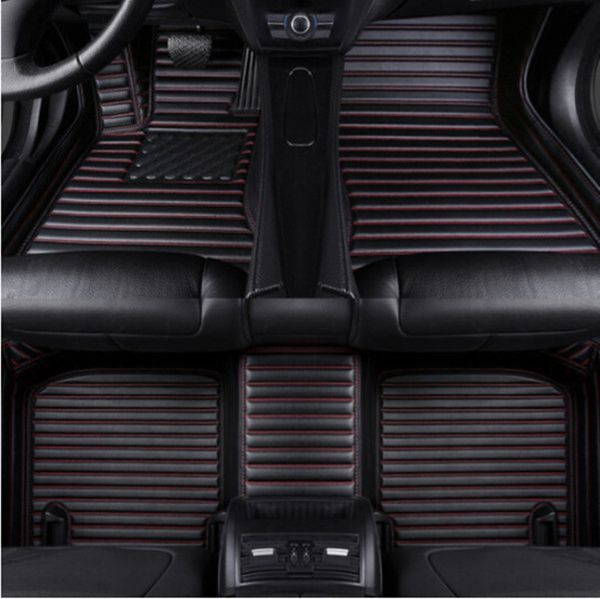 

fit audi a8/a8l custom front & rear luxury waterproof non-slip car floor mats