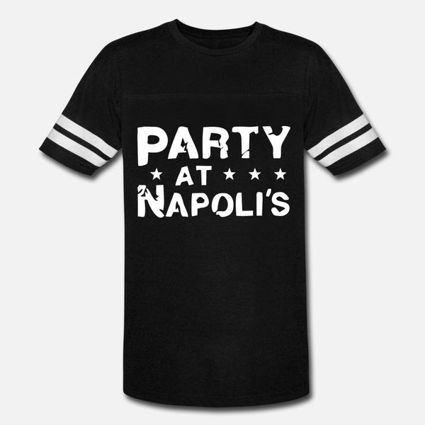 

party at napoli s t shirt men character 100% cotton size s-3xl unique famous building spring slim shirt
