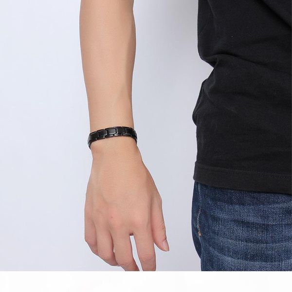 

magnetic bracelet, auniquestyle black men's health bracelets bangles magnetic 316l stainless steel charm bracelet women bio energy jewe