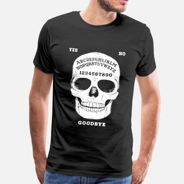 

ouija board skull halloween costume present t shirt men designing 100% cotton plus size 3xl family loose basic spring autumn slim shirt