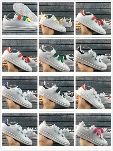 

stan smith casual shoes mens outdoor 2020 superstars triple white zebra university red metallic silver women comfortable shoe, Black
