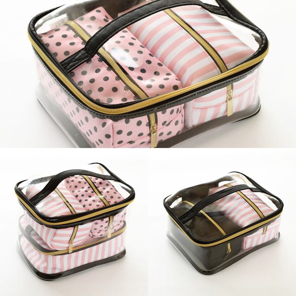 

new pvc portable cosmetic four-piece portable multi-functional wash travel four-piece bag storage bag storage bagbag 1zlqa