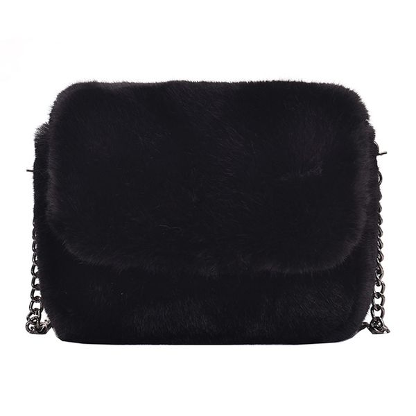 

2020 new women winter faux fur shoulder bag handbag lady fashion handbag female party small girls tote bag christmas gift gq117