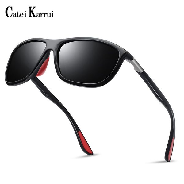 

catei karrui eyewear sport glasses polarized fishing sunglasses men women fishing goggles camping hiking driving, White;black