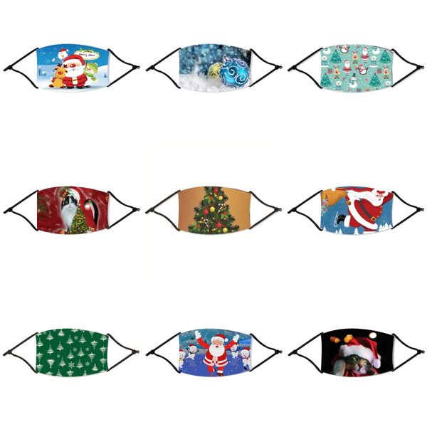 

with breathing valve christmas mask filter plate mouth christmas masks dustproof ventilation outdoor security 7 5jd uu#62833, Black