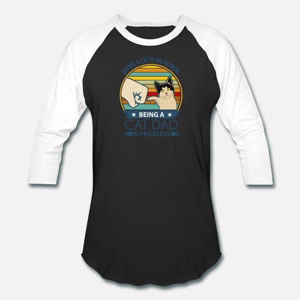 

cat dad t shirt men designing 100% cotton crew neck cool gift authentic spring autumn leisure shirt