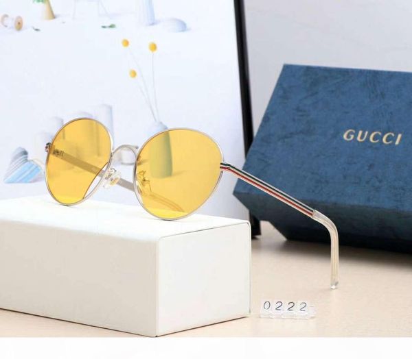 

fashion mens women designer glasses luxury sunglasses polarized goggle glasses model 0222 uv400 7 colors optional with box, White;black