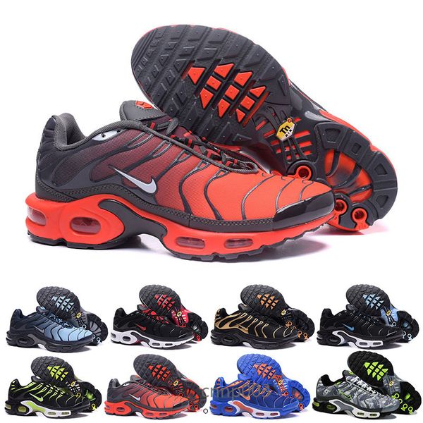 

2017 selling colors wholesale tn men's running sport footwear sneakers trainers shoes size 7-12 ghty75, Black