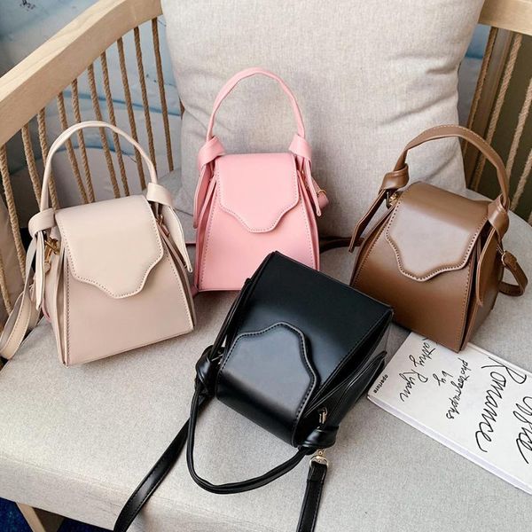 

vintage women handbags solid color pu leather shoulder bags ladies design crossbody bag women's 2020 fashion messenger handbag