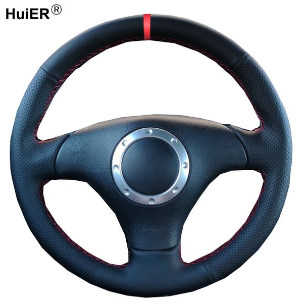 

hand sewing car steering wheel cover for audi a3 2000 2001 2002 2003 a4 2003 2004 2005 rs 6 2003 s4 2004 2005 2006 tt 1999-2006