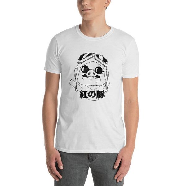 

2019 latest men t shirt fashion porco rosso ghibli short-sleeve t-shirt t shirt