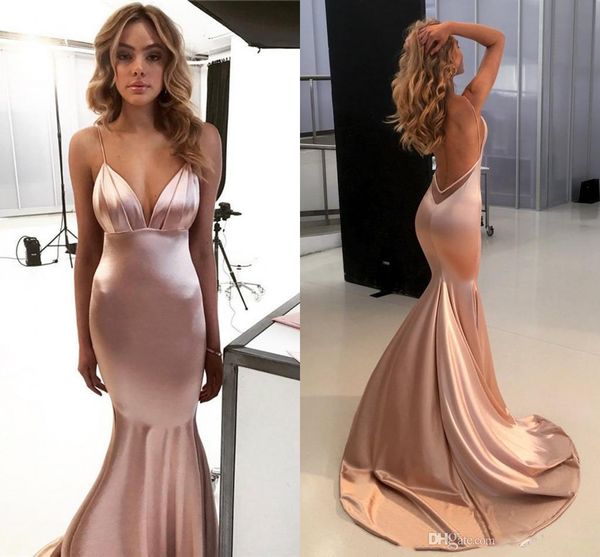 

mermaid evening dress long 2020 celebrity party dresses prom gown backless robe de soiree abendkleider robes de soiree, Black;red