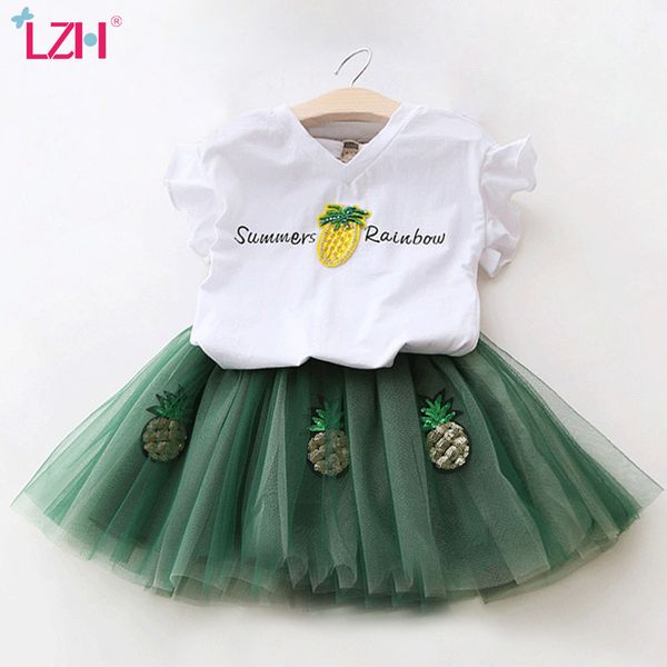 

2020 summer toddler girls princess dress t-shirt+tutu dress 2pcs kids party dresses for girls easter children carnival costume, Red;yellow