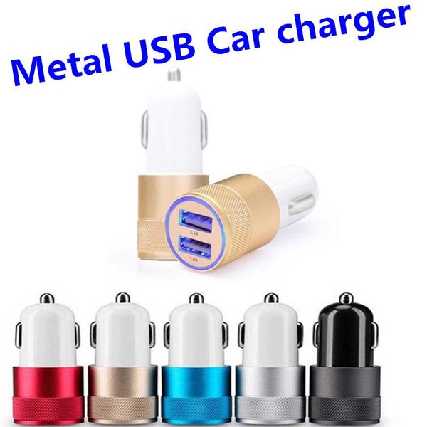 

cgjxsmetal dual usb port car charger universal 12 volt /1 ~2 amp for samsung galaxy /lg /htc /motorola dhl free