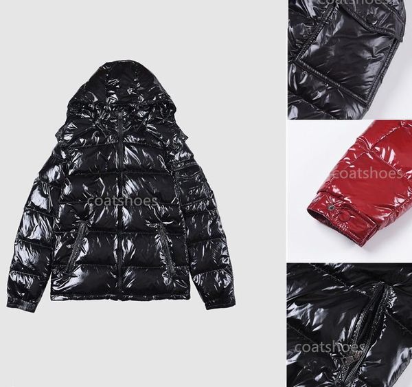 

wholesale designer coat down winter jacket hooded down jacket thick for lady men windbreaker outerwear jacket hoodie man and women down003, Black