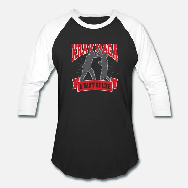 

krav maga t shirt men designer 100% cotton crew neck solid color interesting building spring letters shirt