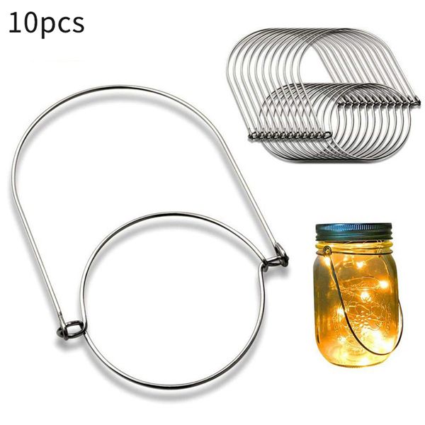 

10pcs rustproof outdoor handle jar hanger universal stainless steel electroplate