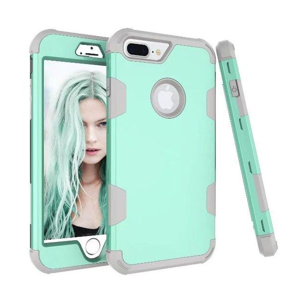 

cgjxscase covers on for iphone 7 case 7plus shockproof protect case hybrid hard rubber impact skin armor phone cases for iphone 6 6s 6plus