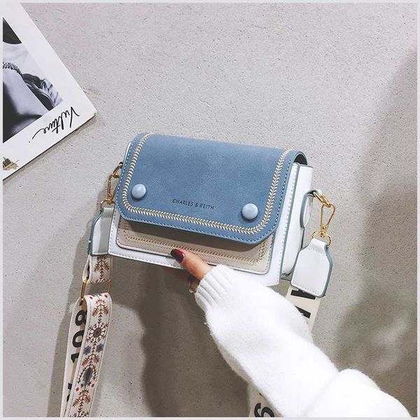 

women shoulder bag fashion 2020 money phone holder shopping commuting square casual wide strap chic messenger female handbag