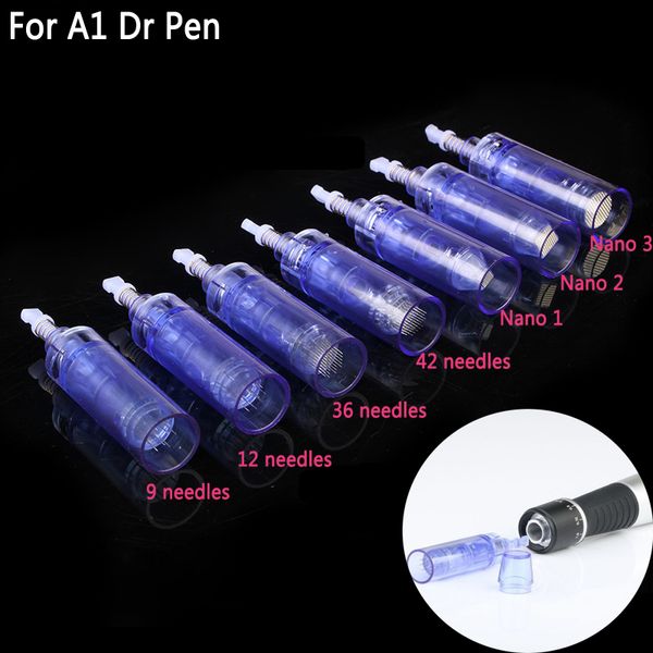 

new 10pcs bayonet dr needles 9 12 36 nana cartridge for a1 electric derma pen auto microneedle derma pen