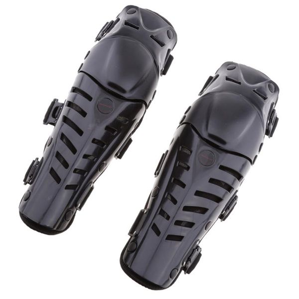 

adults motorcycle racing knee shin guards pads braces protective gear black