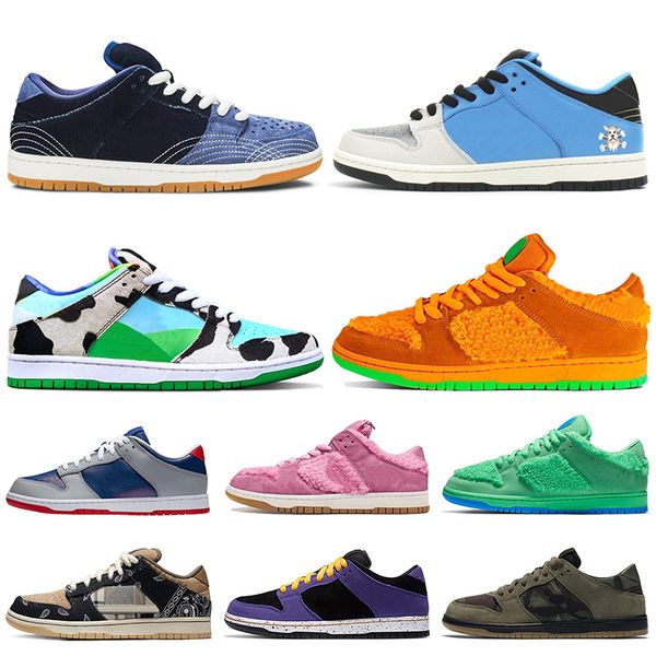 

2020 fashion sashiko instant skateboard dunks women running shoes mens trainers chunky dunky sb dunk low acg tie dye sneakers