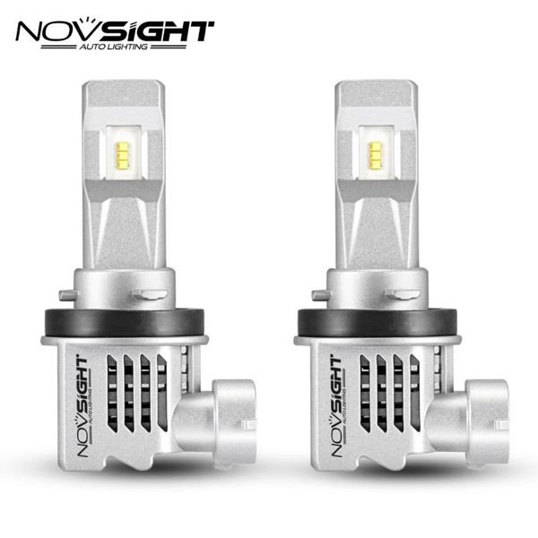 

novsight h11 водить фара 6000k 55w 10000lm пара автомобилей automotivo авто фары противотуманные фары лампы автомобиля стайлинг 12v 24v алюм