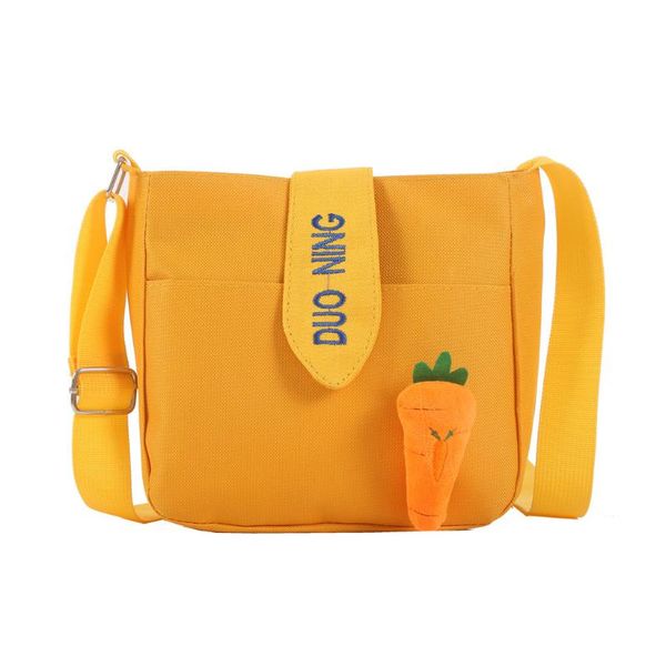 

lady bag shoulder square messenger bag cute solid color canvas carrot wild fashion 2020 new fashion pouch popular casual