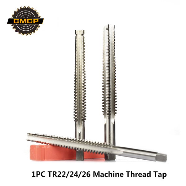 

1pc hss tr22/24/26 left/right metric screw tap trapezoidal thread tap for metal drilling machine screw drill