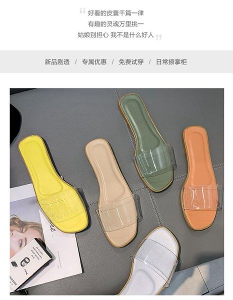 

2020 brand new casual women sandals fashion slippers comfortable walking shoes colorful women slides flat slipper, Black