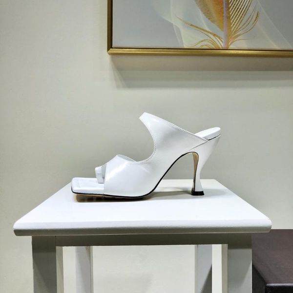 

dress shoes women summer genuine leather fashion stiletto heel solid color open toe sandals, Black