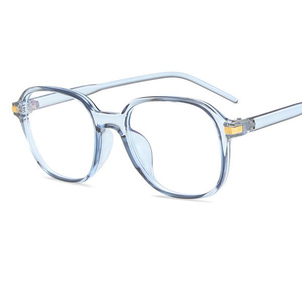 

2020 new men and women fashion decorative flat mirror frame classic literary glasses can be equipped with myopia glasses frame, Black