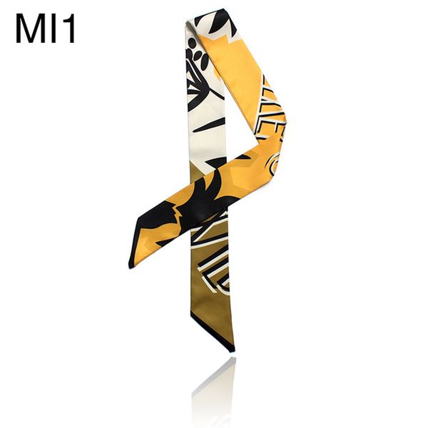

new classic print handle bag ribbons brand small silk scarf for women fashion head scarf small long skinny scarves b029, Blue;gray
