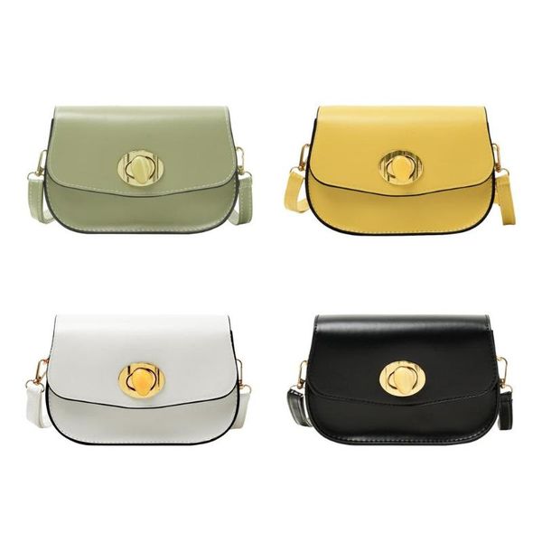 

handbags wear-resistant fashion crossbody for women pu leather pure color shoulder messenger bag for hiking