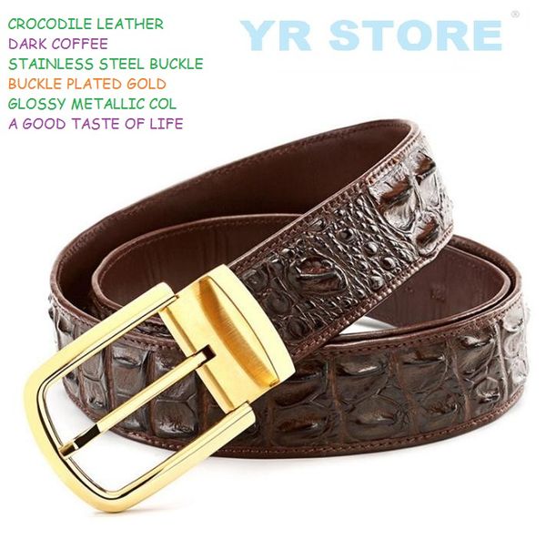 

yrwholesales.classic business men belts. genuine aligator skin.fashion crocodile leather sales, Black;brown