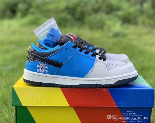 

2020 skateboarding shoes instant skateboards x sb low men running shoes 3m reflective blue hero sports sneakers with box