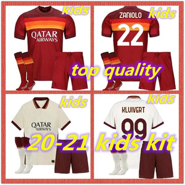 

Thai quality 20/21TOTTIDE ROSSI DZEKO ZANIOLO kids kit soccer jersey rome 2020 PEROTTI jersey football shirt roma maillot de foot