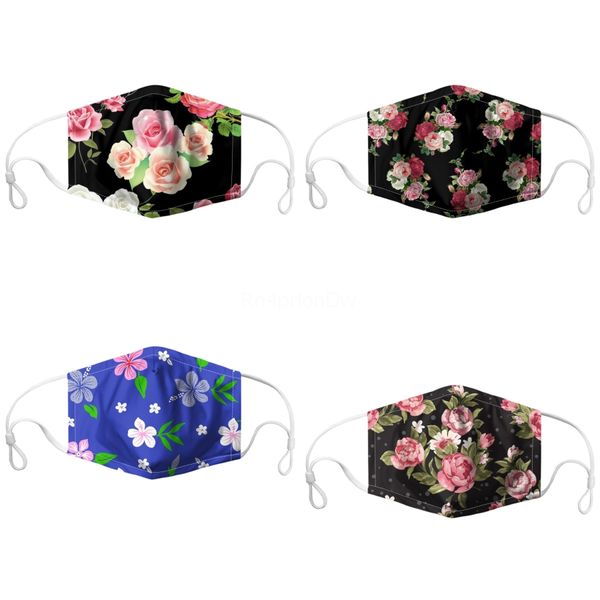 

face mask print wide hairband women elastic bands accessories#849, Black