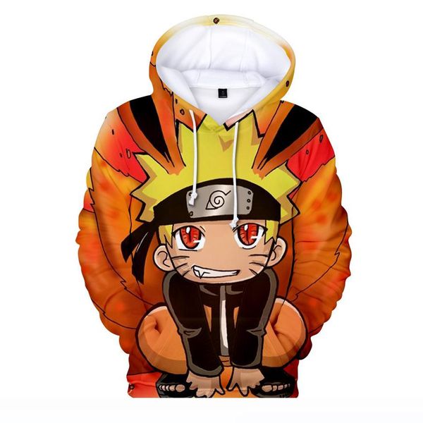 

2018 yondaime hokage 3d hoodies men women fashion namikaze minato harajuku 3d print men's hoodies sweatshirt, Black