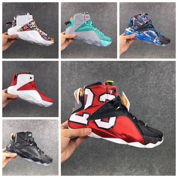 

new arrival xvi 12 black white gold bhm basketball shoes for mens athletic 16s wolf grey sports size 40-46