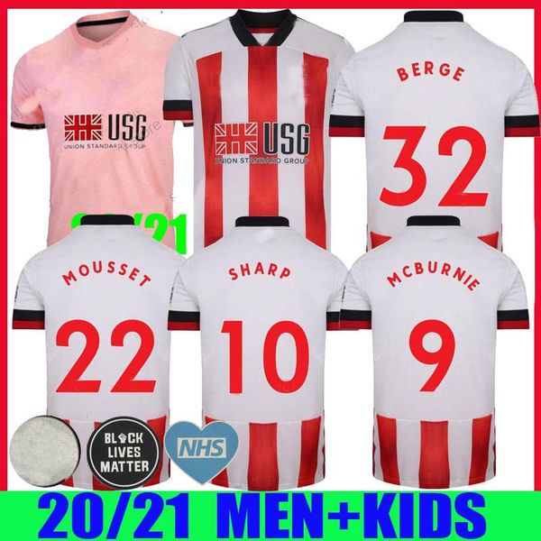 

20 21 sheffield home soccer jerseys berge mousset united pink 2020 2021 mcburnie lundstram fleck men football shirt norwood sharp jersey, Black;yellow