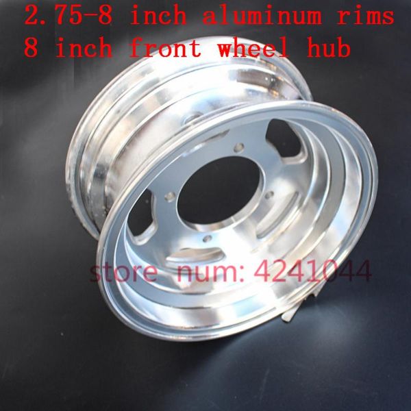 

motorcycle wheels & tires 2.75-8 8 inch for monkey bike small part aluminum vacuum circle use 90/65-8 tire3.50-8 4.80/4.00-8 tyre