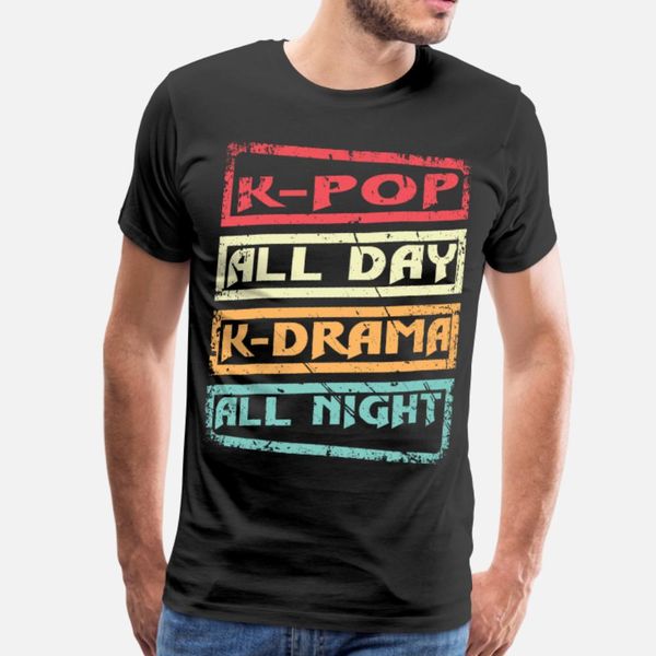 

korean drama lovers k pop all day k drama all ni t shirt men customize tee shirt round collar slim graphic fashion spring kawaii shirt
