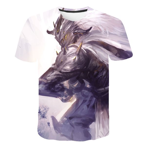 

2019 summer t shirt lucky no club hat lone wolf rockabilly men t-shirt cartoon print short sleeve tee shirts ing